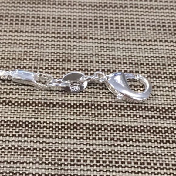 Silver Snake Chain 20” Necklace Stamped 925 2mm - Picture 6 of 8